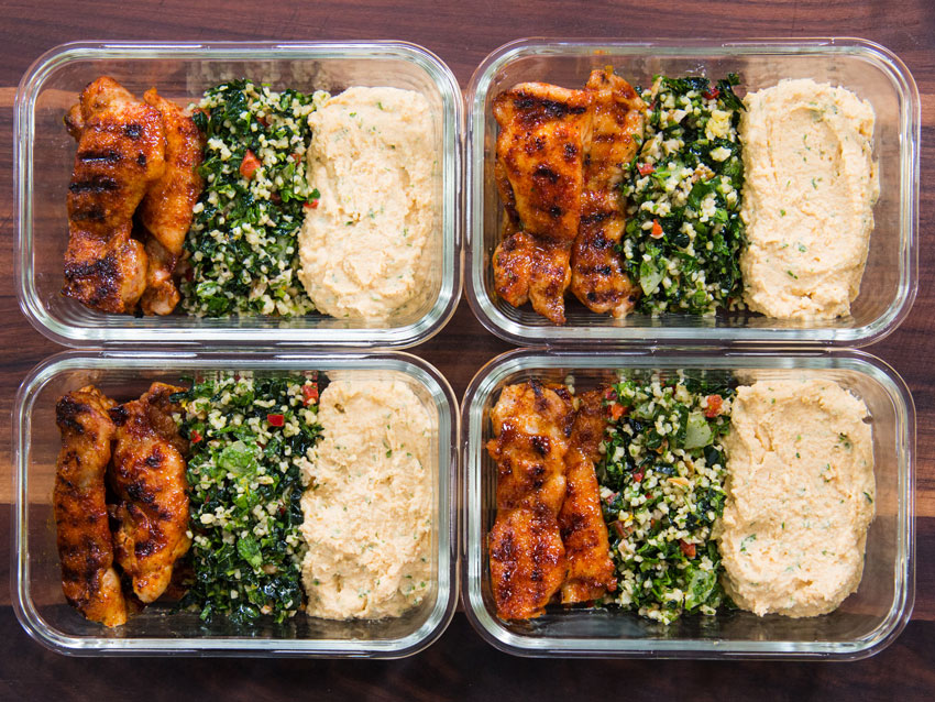 Grilled Chicken Thighs with Tabouli Salad - FlavCity with Bobby Parrish