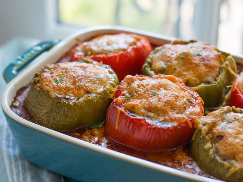 Low Carb Stuffed Bell Peppers - Keto & Diabetic Friendly