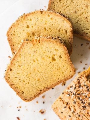 Low Carb Keto Bread (GF,DF, Paleo) - No Eggy Flavor & Perfect For ...