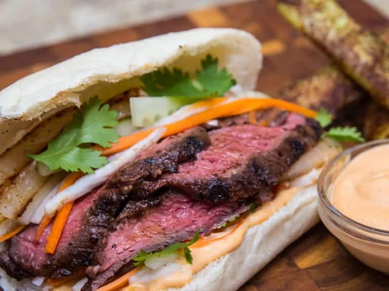 Skirt Steak Sandwich - FlavCity with Bobby Parrish