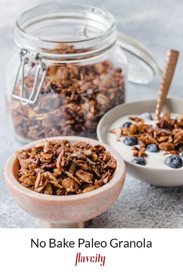 Easy Paleo Granola Recipe No Bake and Gluten Free